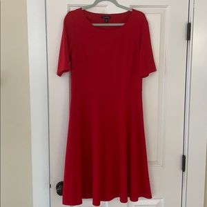 Lands End red dress